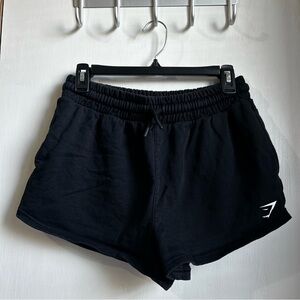 Gymshark Women's Black Athletic Drawstring Shorts